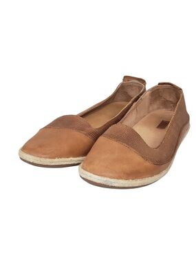 OluKai Lino Brown Leather Slip-On Women's Loafer Flats  Size 9
